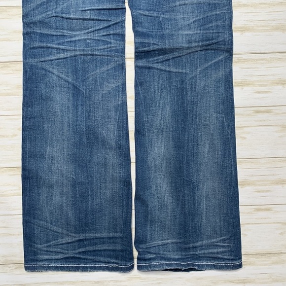 MEK Women's Boot Cut Jeans - Dark Blue - Picture 7 of 13